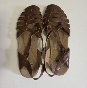 Earth Orgins Leather Strappy Sandals